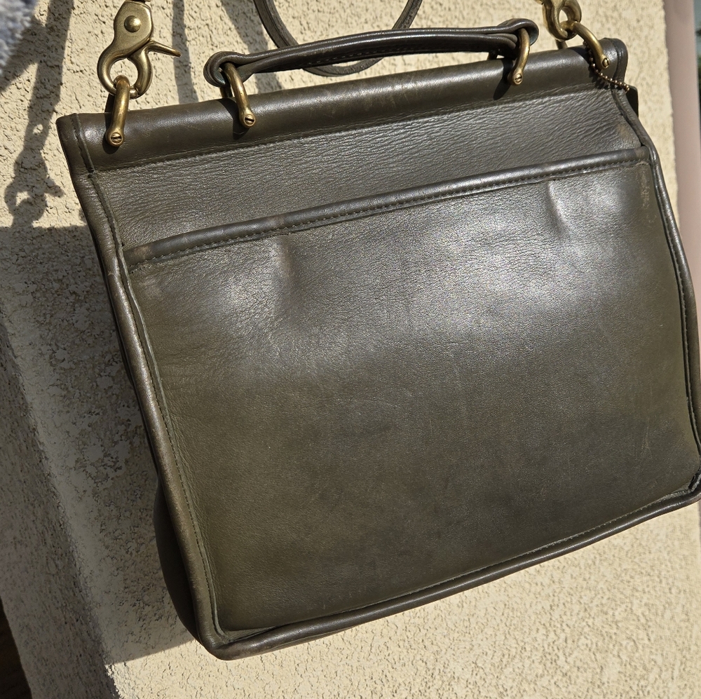 Coach 9927 Willis Green Loden Olive Bag Purse Crossbody Vintage Hangtag - Picture 8 of 16
